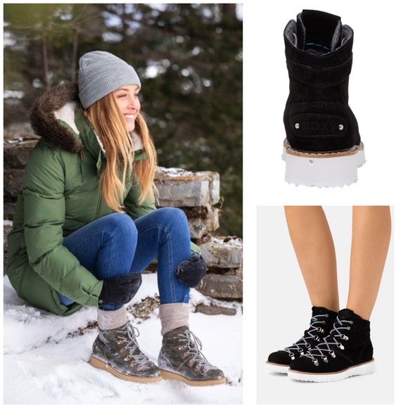 Roxy Spencir Leather Boots - Picture 1 of 8